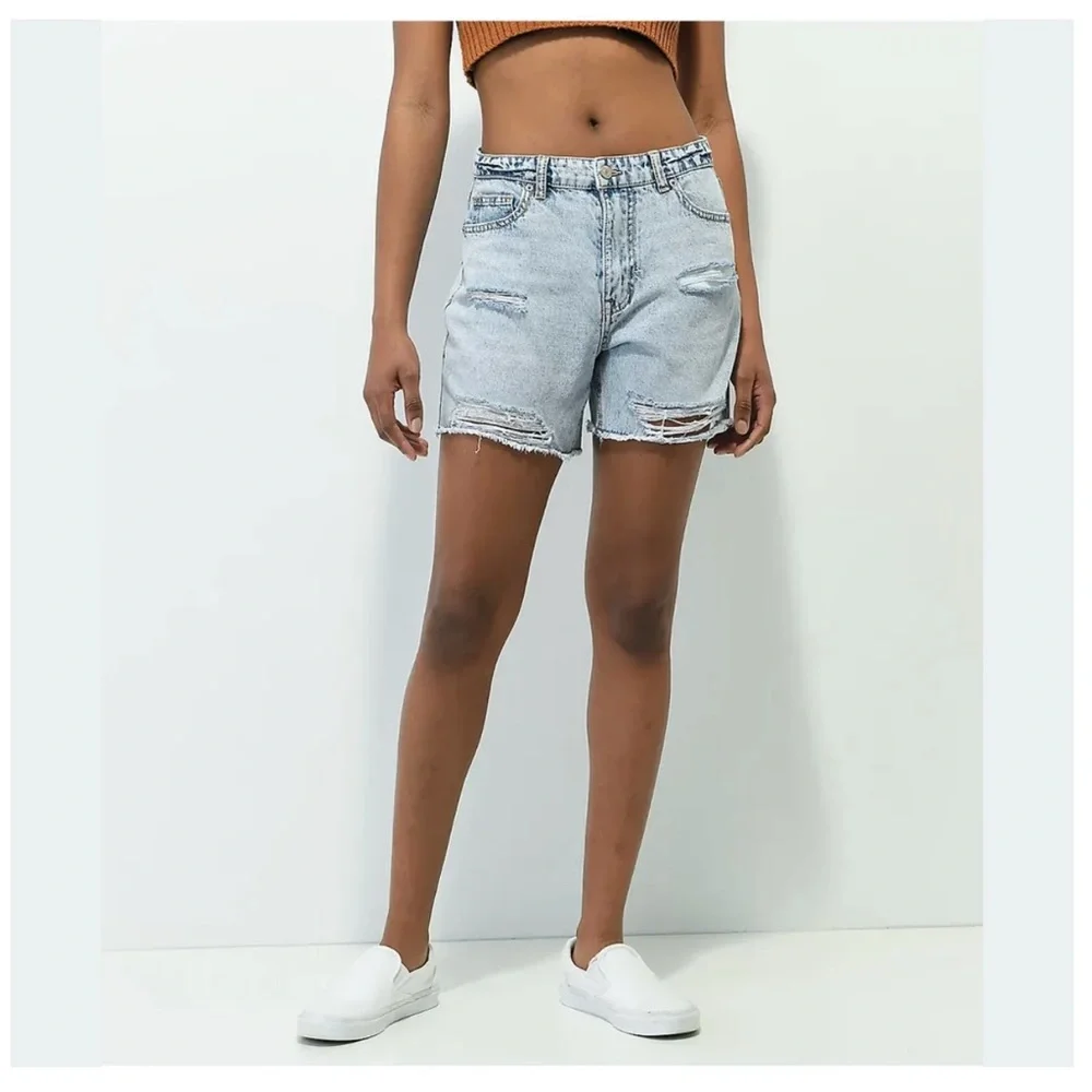 Unionbay Nate Shore Wash Distressed Jean Shorts - Picture 2 of 7